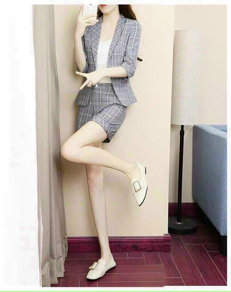 Set Vest Đùi Caro 3 Món - VN49